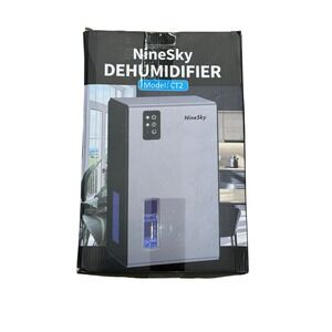 NEW NineSky Dehumidifiers 95 OZ Tank 1000 sq.ft Auto Shut Off LED Light Gray